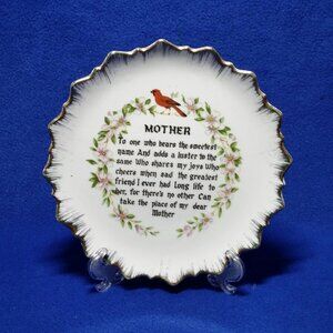 Mother Wall Hanging Decorative Plate Vintage Decorative Plate 1960's Granny Core